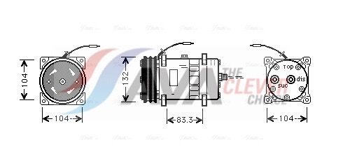 UVAK039 AVA QUALITY COOLING kompresszor, klíma