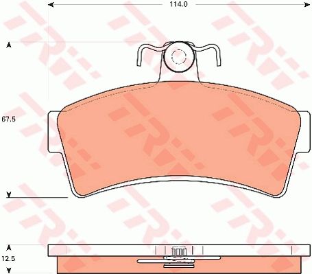 TRW DISC BRAKE PADS - TecDoc Only