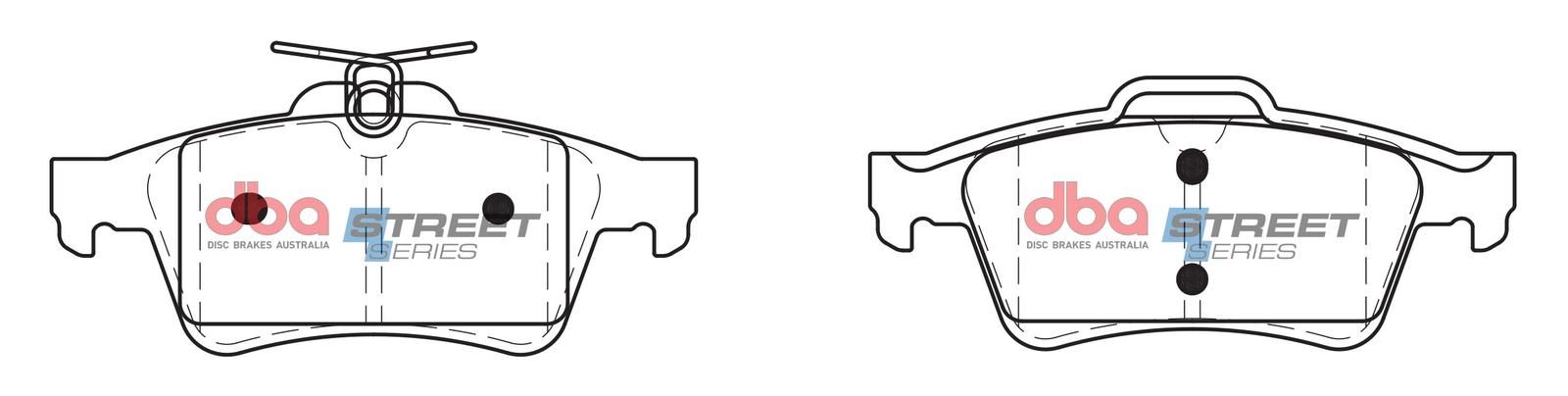 DBA SS STREET SERIES BRAKE PADS [ Citroen/ Ford/ Holden/Mazda/SAAB & Volvo 2004-14 R ] - TecDoc Only
