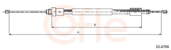 Cable Pull, parking brake 10.4706