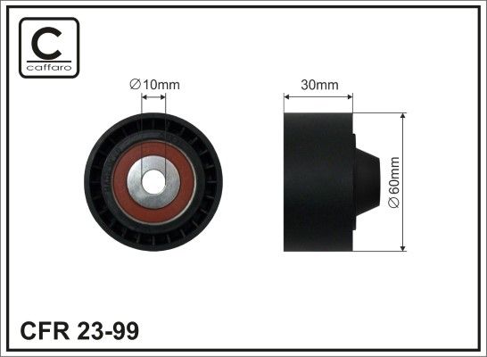 Deflection/Guide Pulley, V-ribbed belt 23-99