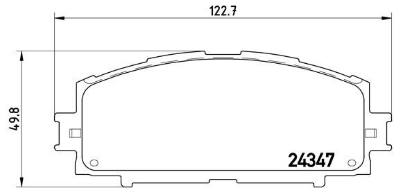 Комплект тормозных колодок, дисковый тормоз P 83 086