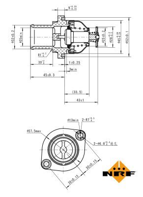 Thermostat, Kühlmittel Thermostat, Kühlmittel