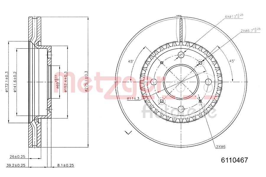 Brake Disc 6110467