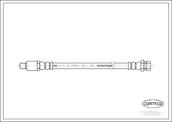 FLEXIBLE DE FREIN RENAULT R12-R1  0705