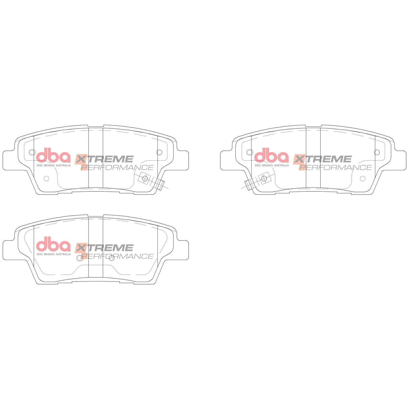 DBA XP XTREME PERFORMANCE BRAKE PADS [ Hyundai Genesis 2015 - On R ] - TecDoc Only