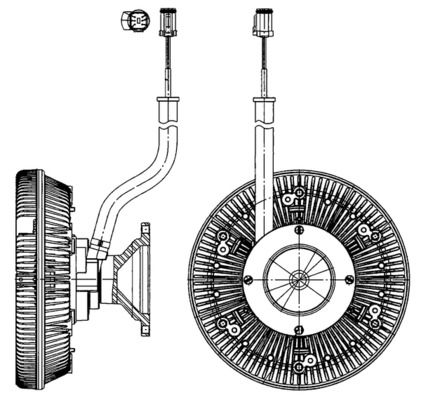 Acoplamiento, ventilador del radiador