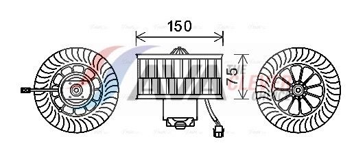 BW8485 AVA QUALITY COOLING Utastér-ventilátor