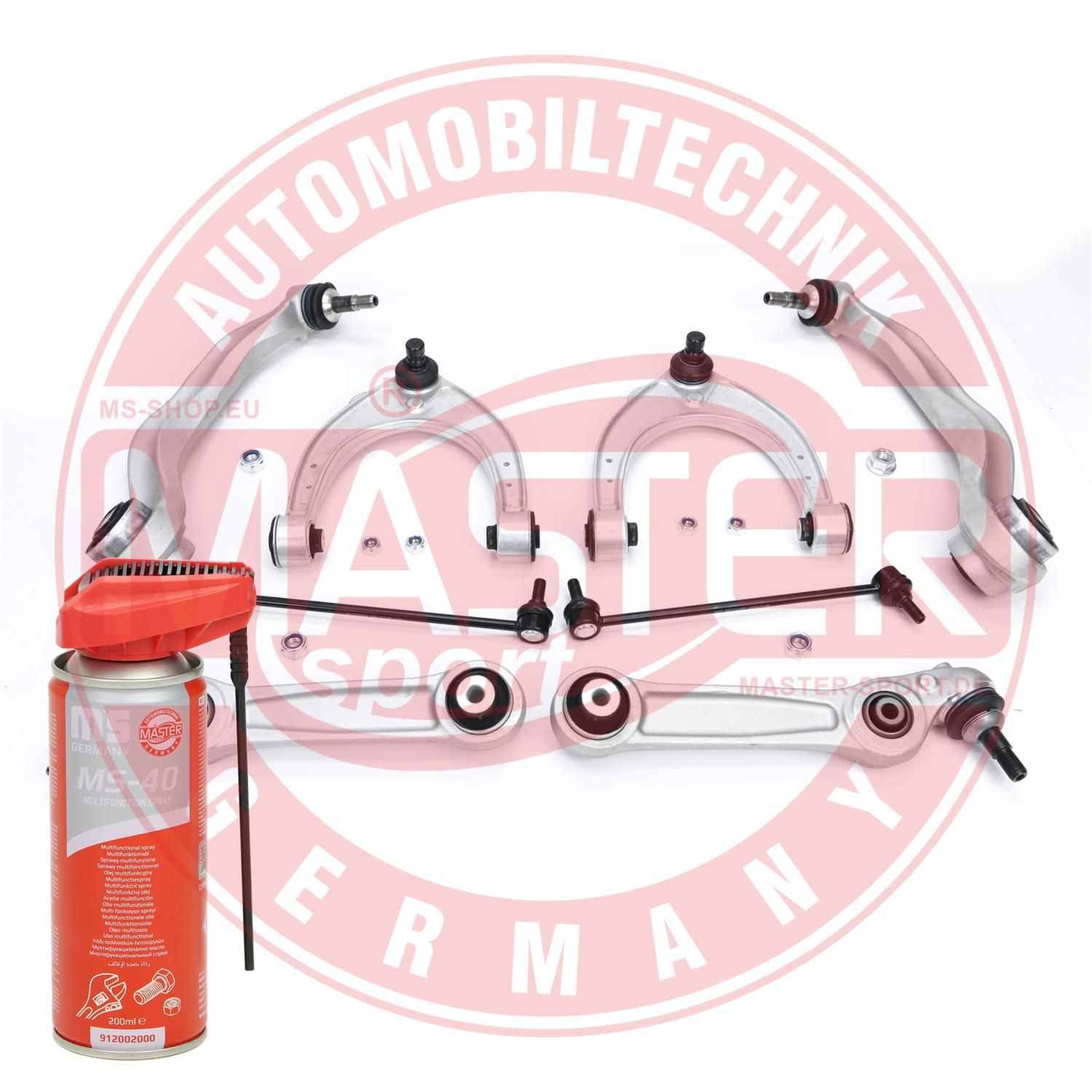 37186-KIT-MSP MASTER-SPORT GERMANY PROMO Vezetőkarkészlet, kerékfelfüggesztés