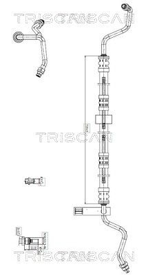 TRISCAN 8516 23004 Hydraulic Hose, steering