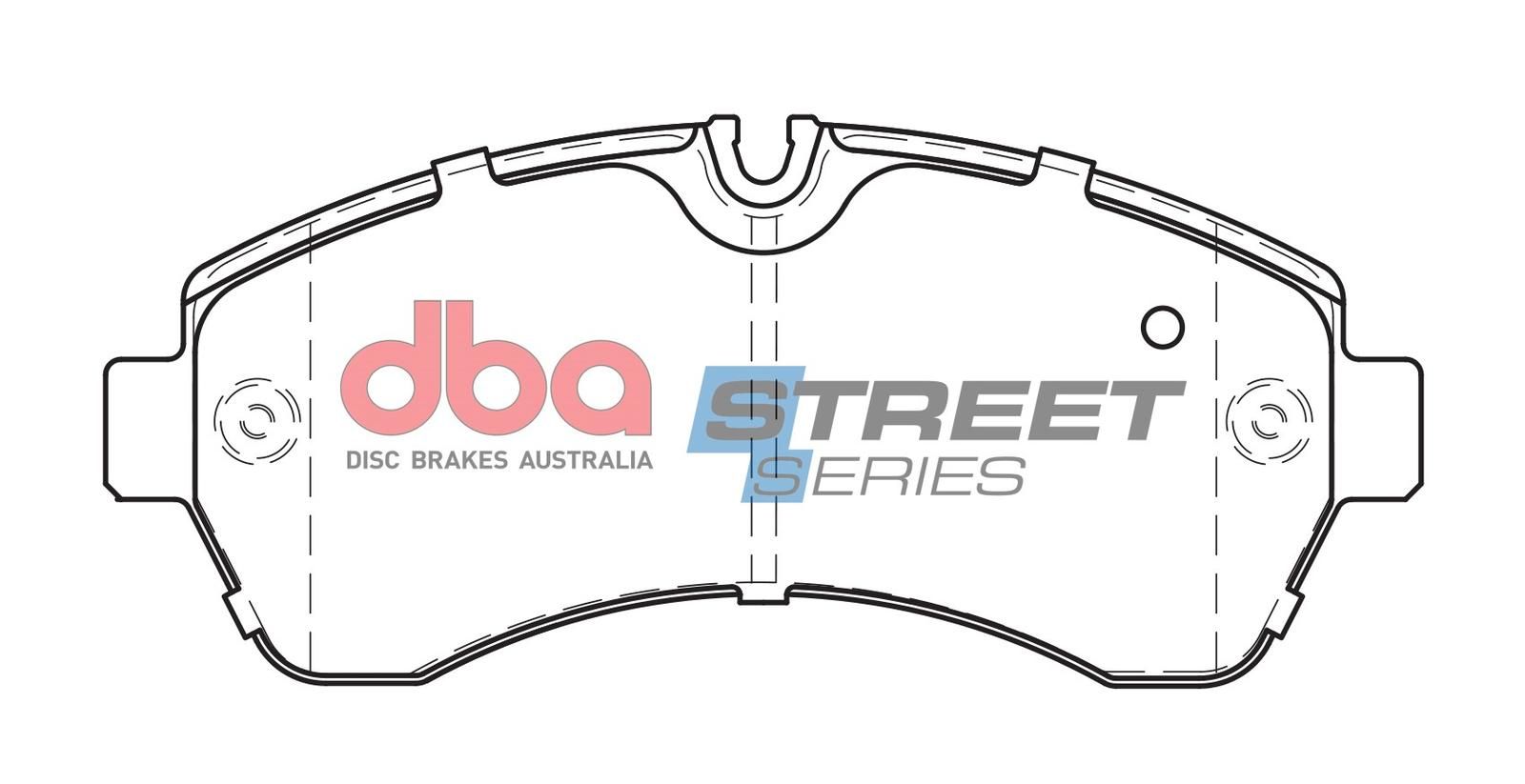 DBA SS STREET SERIES BRAKE PADS [ VW Crafter/ Mercedes Benz Sprinter 2006 - 2018 F ](suits wear sensor DBAWS1187 ) - TecDoc Only