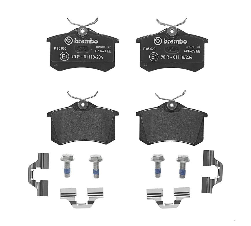 BREMBO P 85 020X - Bremsbelagsatz, Scheibenbremse XTRA LINE