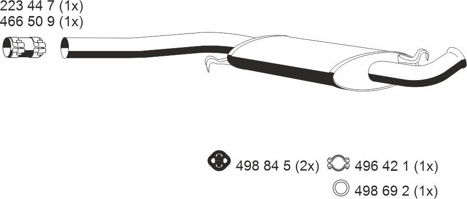 ERNST 204026 - Mittelschalld&auml;mpfer