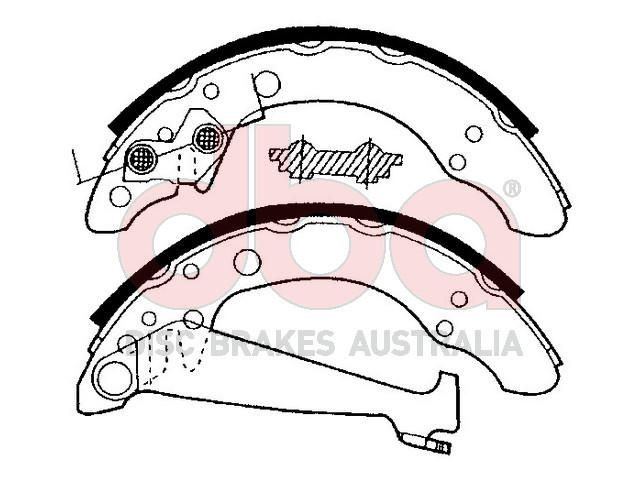 Street Series Brake Shoes [Seat 200mm] - TecDoc Only