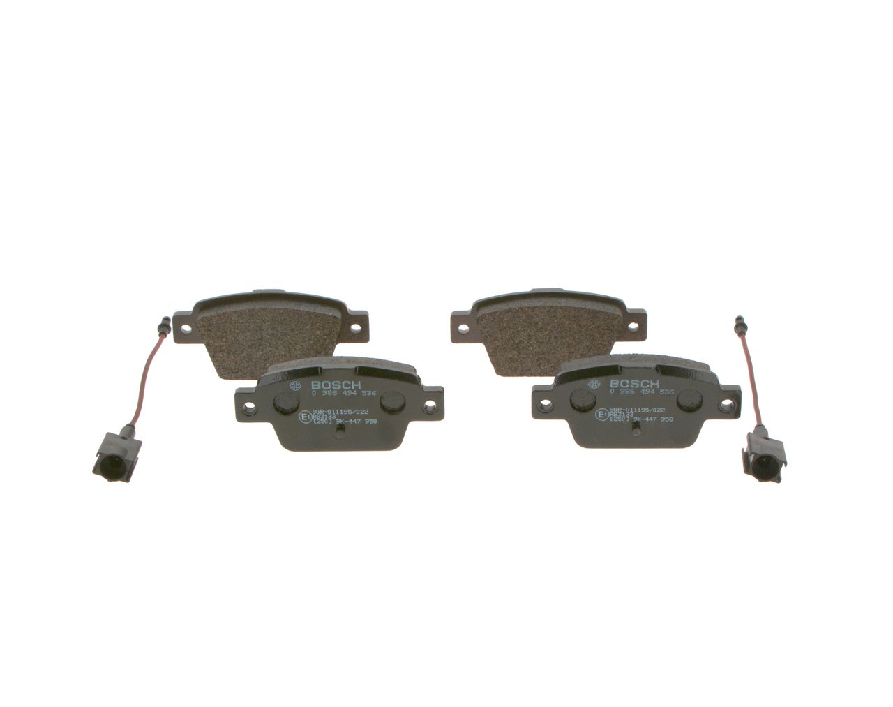 Brake Pad Set, disc brake 0 986 494 536