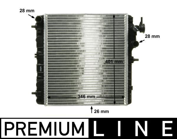Radiador, refrigeración del motor