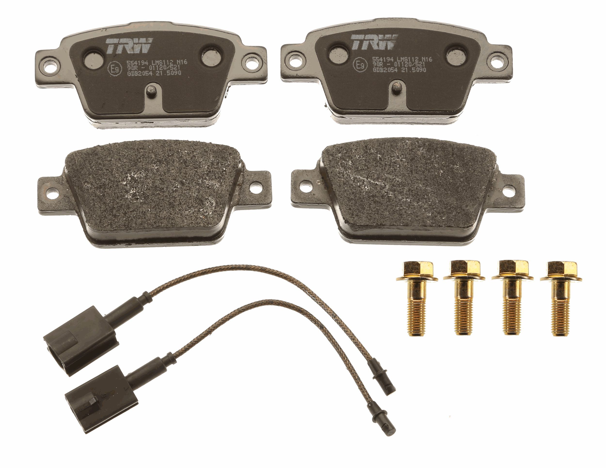 TRW BRAKE PAD SET, DISC BRAKE - TecDoc 2