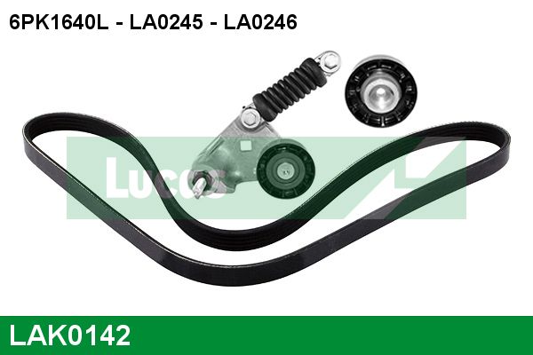 K036PK1640 GATES Micro-V® hosszbordás szíj készlet