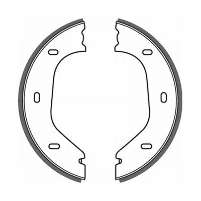 Bremsbackensatz, Feststellbremse