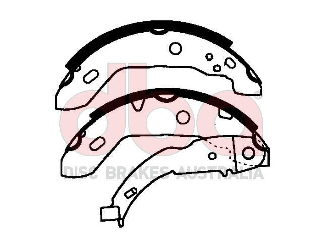 Street Series Brake Shoes [Mercedes A140/A160/A170 180mm] - TecDoc Only