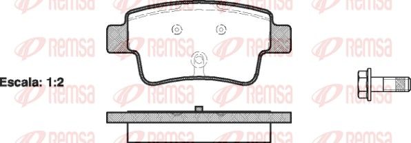 Brake Pad Set, disc brake 1198.00