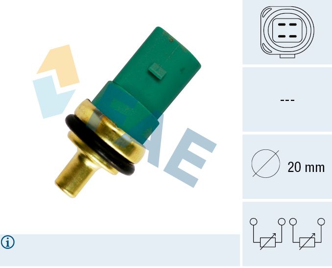 FAE 33783 - Sensor, K&uuml;hlmitteltemperatur