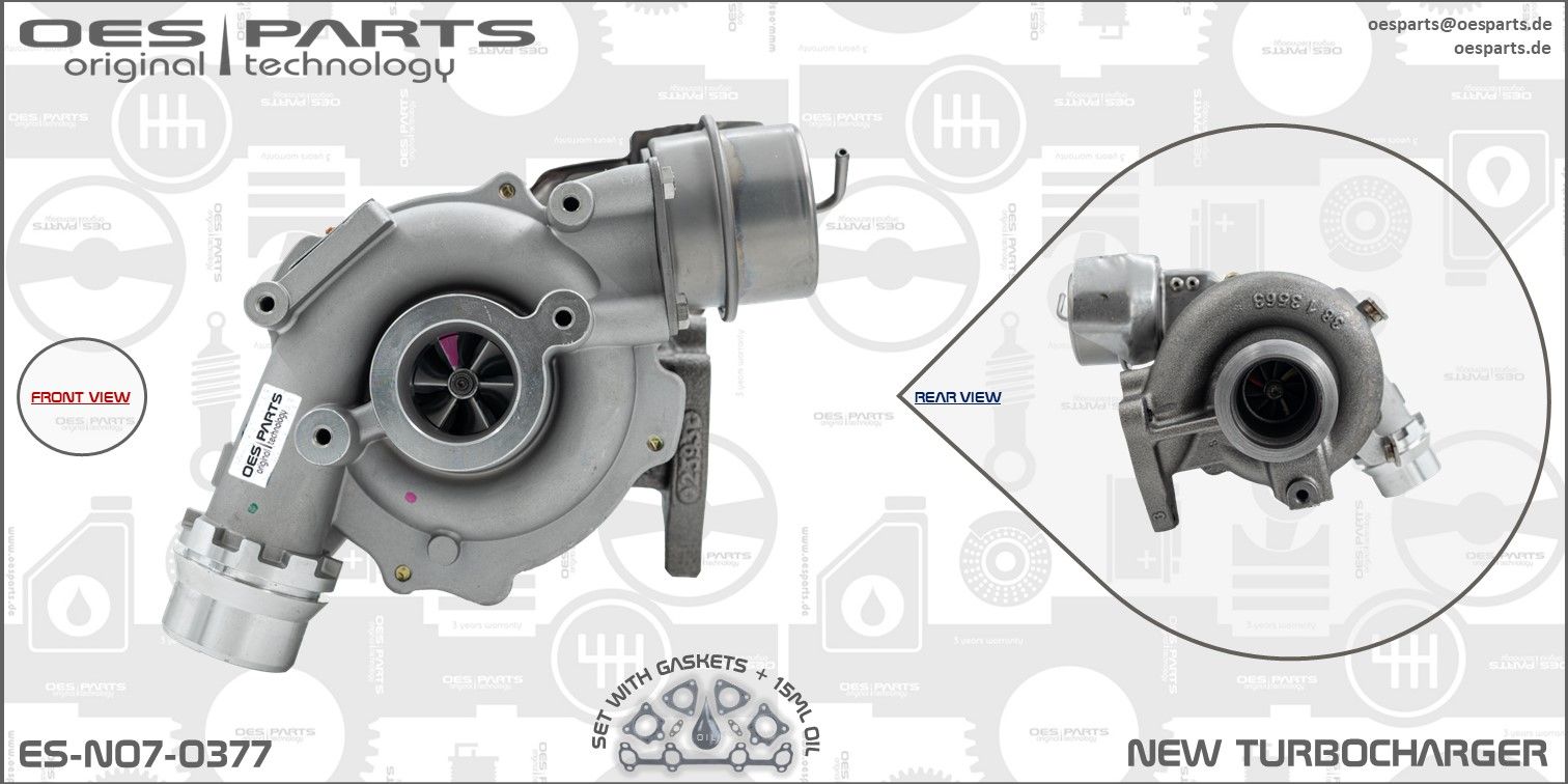 OES PARTS ES-N07-0377 - Lader, Aufladung