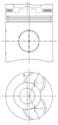 99750600 KOLBENSCHMIDT dugattyú