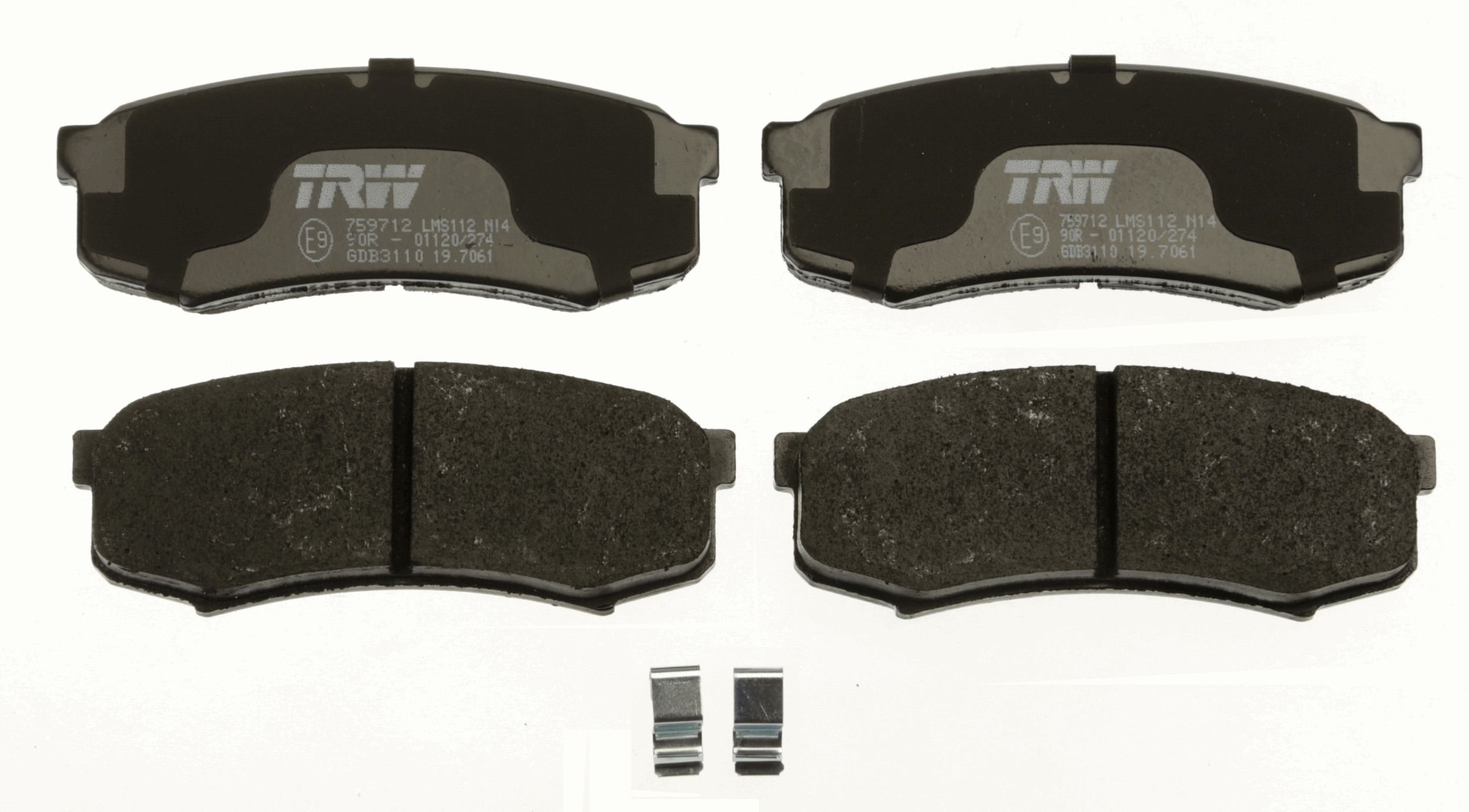 TRW DISC BRAKE PADS - TecDoc 2