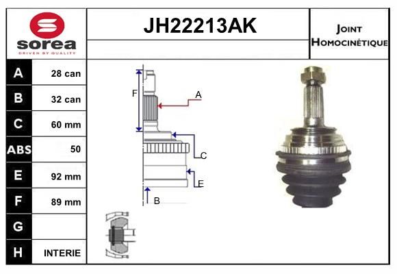 KIT CV JOINT AVEC KR053 - ACCORD