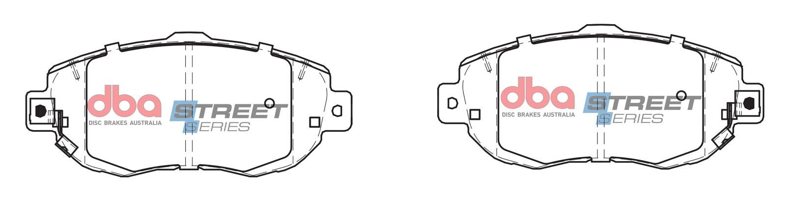 DBA SS STREET SERIES BRAKE PADS [ Lexus & Toyota 1992-2014 F ] - TecDoc Only