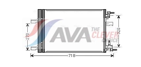 AVA QUALITY COOLING OLA5500D - Kondensator, Klimaanlage ** CLEVER FIT **