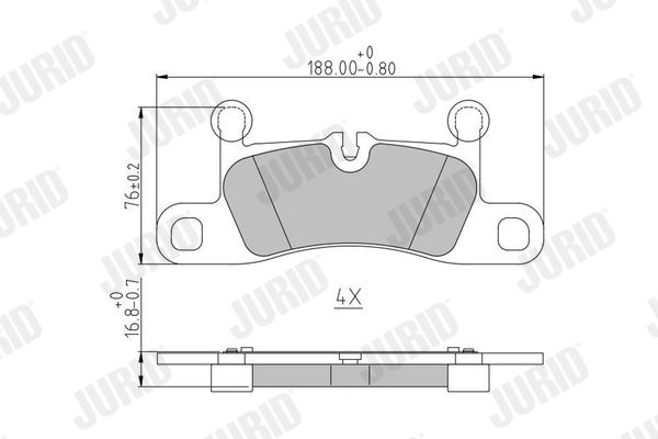 Brake Pad Set, disc brake 573395J