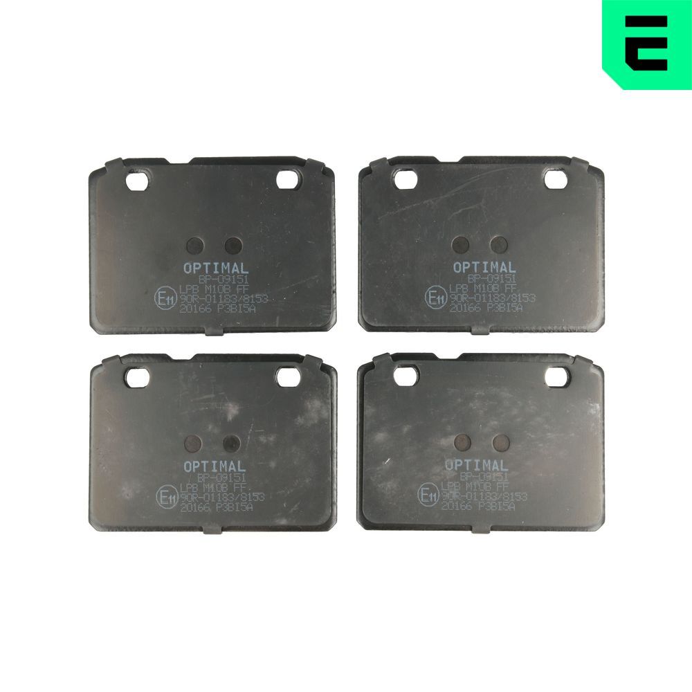 OPTIMAL BP-09151 - Bremsbelagsatz, Scheibenbremse
