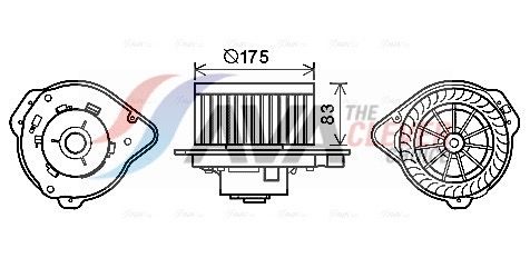 AVA QUALITY COOLING VO8174 - Innenraumgebläse