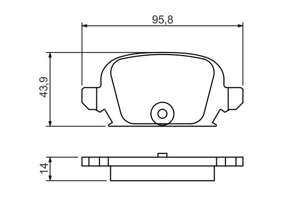 Brake Pad Set, disc brake 0 986 494 340