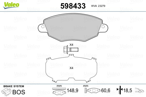 PLAQ FREIN FORD MONDEO II, JAGU X-T  9900