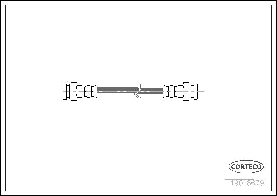 FLEXIBLE DE FREIN RENAULT  0705