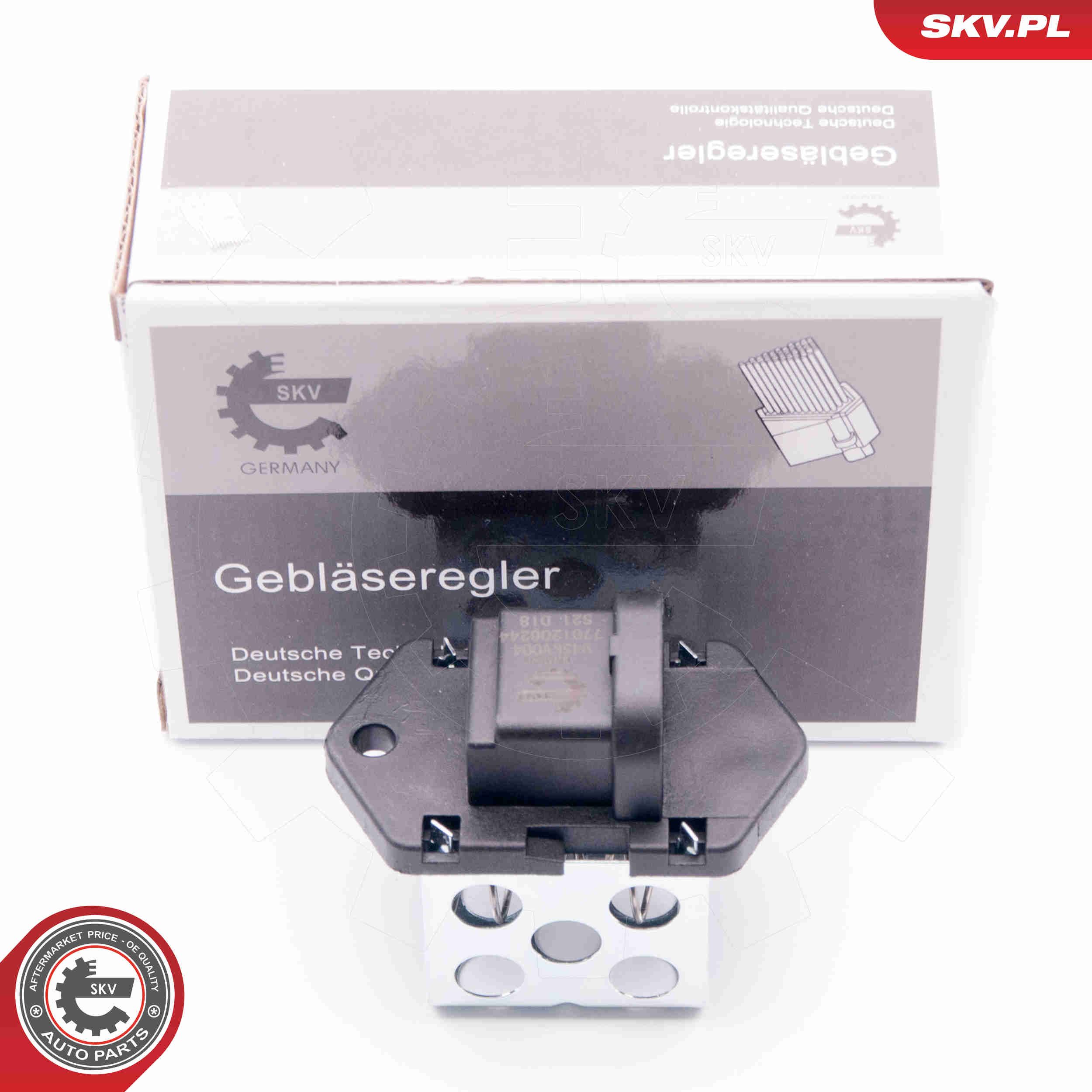 Widerstand, Innenraumgebläse