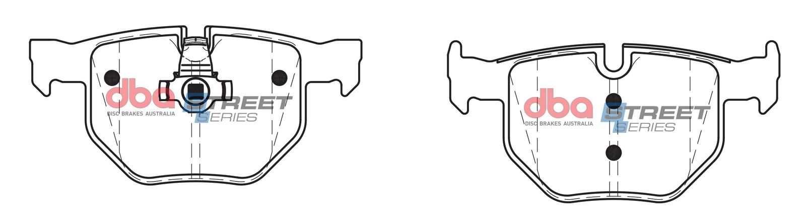 DBA SS STREET SERIES BRAKE PADS [ BMW 2003-2014 R ](suits wear sensor DBAWS1062, DBAWS1071 ) - TecDoc Only