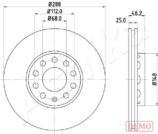 Brake Disc 60-00-0910C