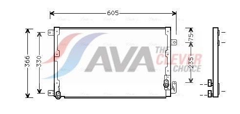 AVA QUALITY COOLING LC5071 - Kondensator, Klimaanlage
