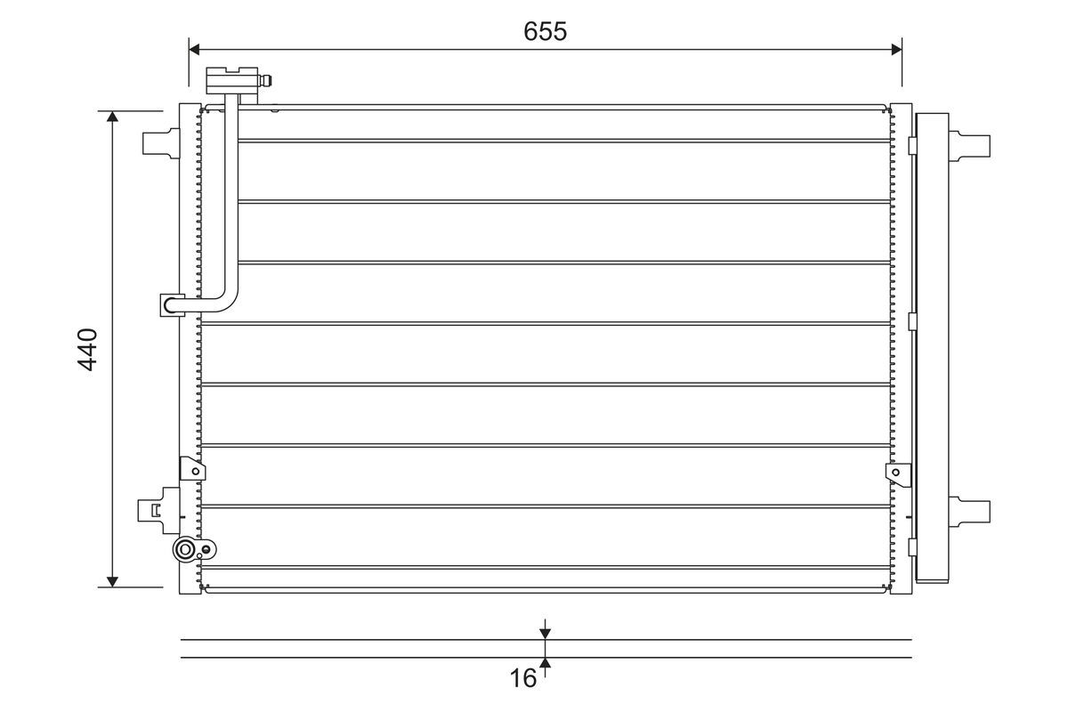 VALEO 822657 Condenser, air conditioning