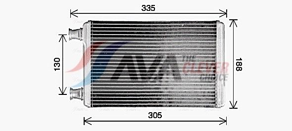 AVA Deutschland MS6779 Wärmetauscher, Innenraumheizung