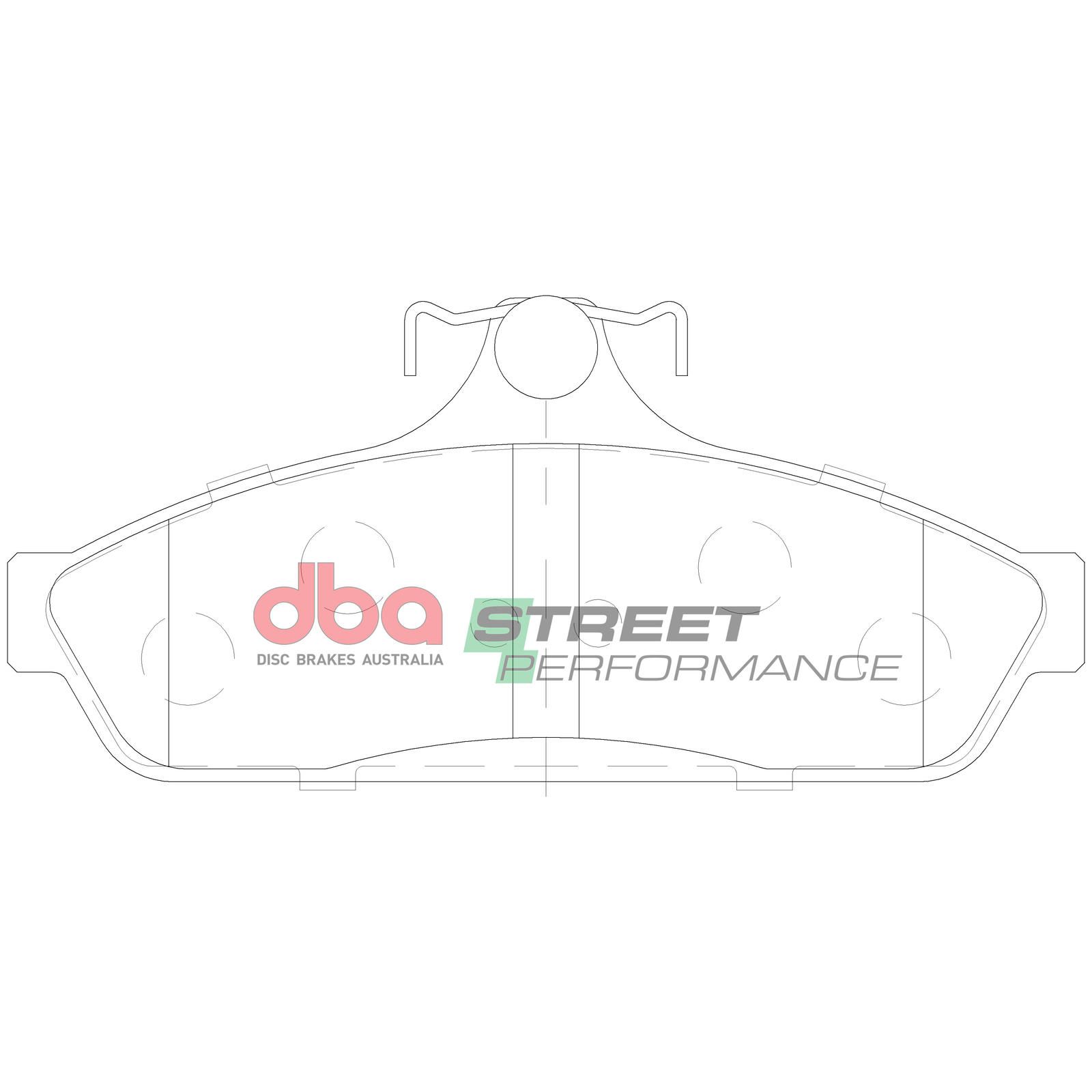 DBA SP STREET PERFORMANCE BRAKE PADS [ Chrysler/Holden/Mitsubishi 1978-97 F ] - TecDoc Only