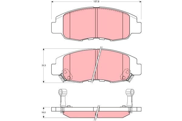 TRW DISC BRAKE PADS - TecDoc Only