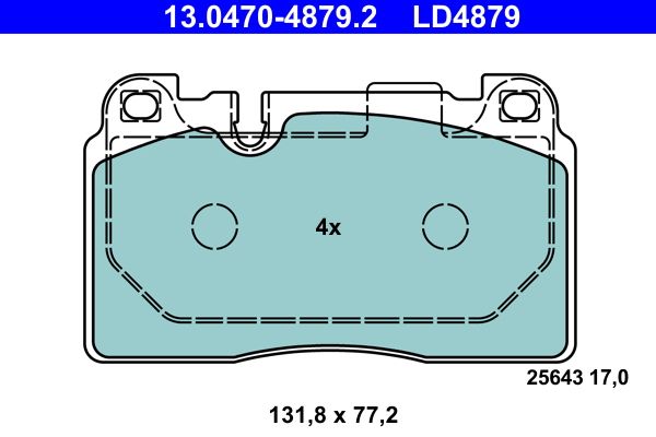 Brake Pad Set, disc brake 13.0470-4879.2