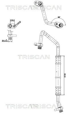 TRISCAN 9010 28057 - Hochdruck-/Niederdruckleitung, Klimaanlage