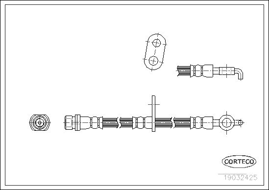 FLEXIBLE DE FREIN TOYOTA STARLET  0705