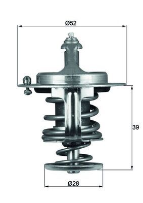 Thermostat, coolant TX 71 82D